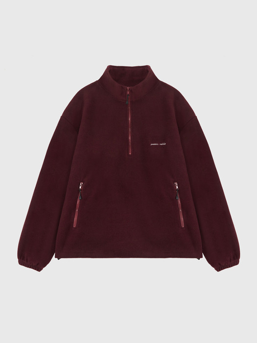 Polar Fleece Half Zip-up Sweatshirt_MTM