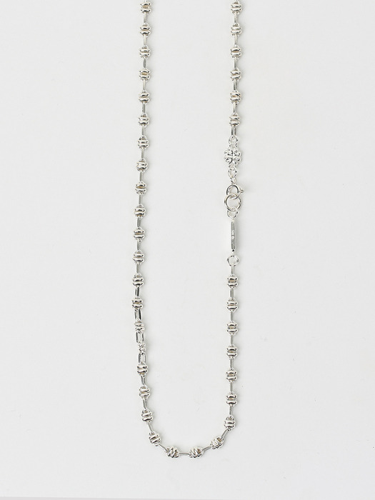 Slim knot chain nk (2 color)(925 silver)