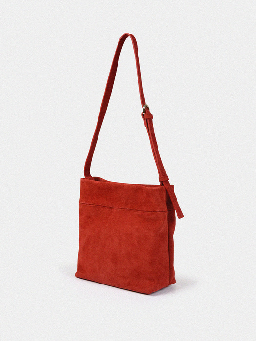 Belted Suede Bag_(Red)