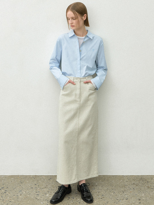 ESSENTIAL SIMPLE COTTON SHIRT(BL-4304)