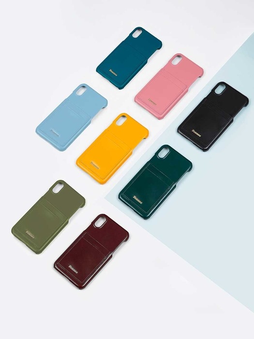 LEATHER IPHONE X/XS CARD CASE (6 COLOR)