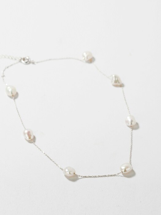 [SILVER 92.5] MELINA PEARL NECKLACE