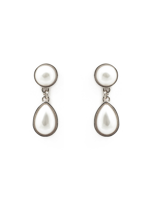 pearl simple drop earrings
