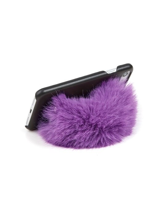 Fur Handle Phonecase_Violet