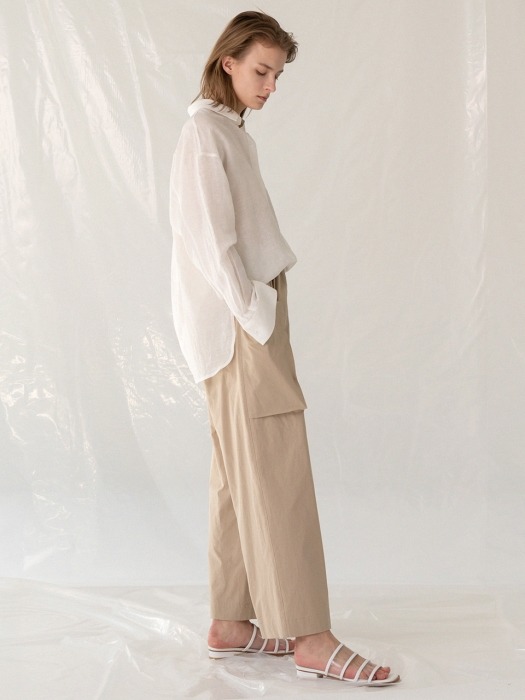 19LE pocket band pants (beige)
