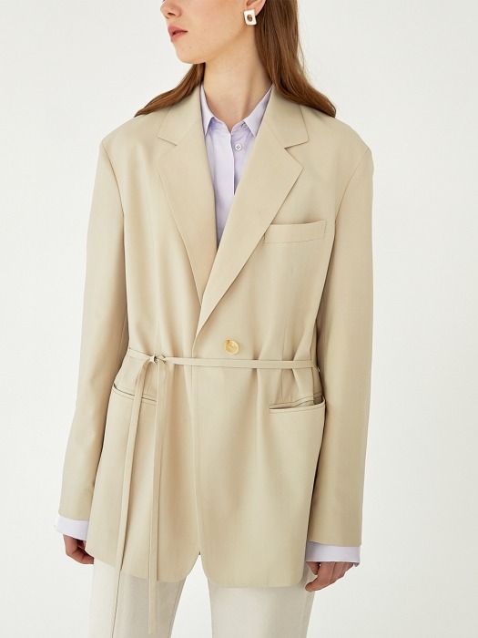 KATE Fluid String Blazer(BEIGE)