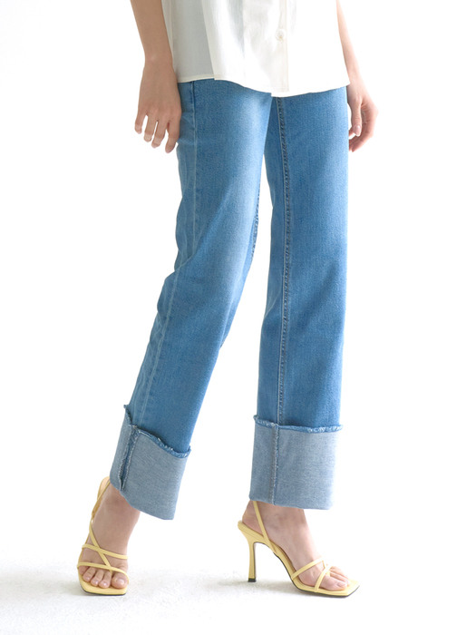 double color straight jean