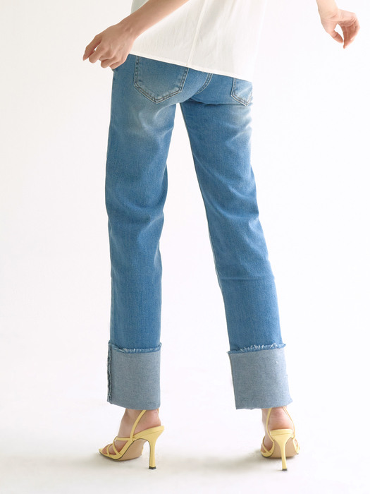 double color straight jean