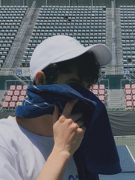 [TENNIS BOY CLUB] FACE TOWEL BLUE