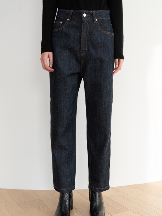 [ESSENTIAL] Bold Twill Rounded Jeans Navy