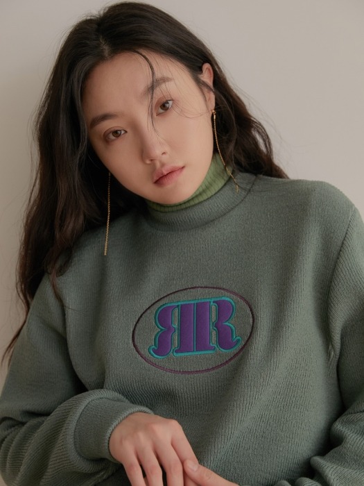 RR EMBROIDER KNIT MINT