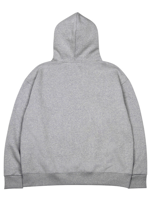 Frame Embroidery Hoodie_Gray