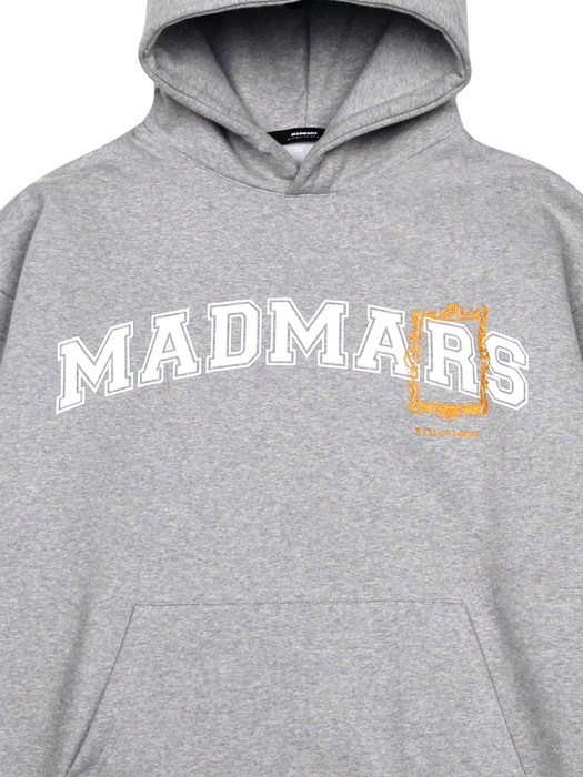 Frame Embroidery Hoodie_Gray