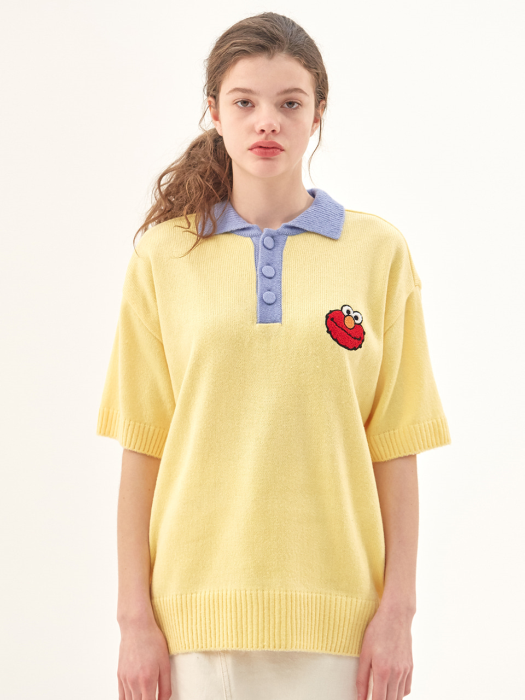 [SS20 SV X Sesame Street] Pique Knit(Yellow)