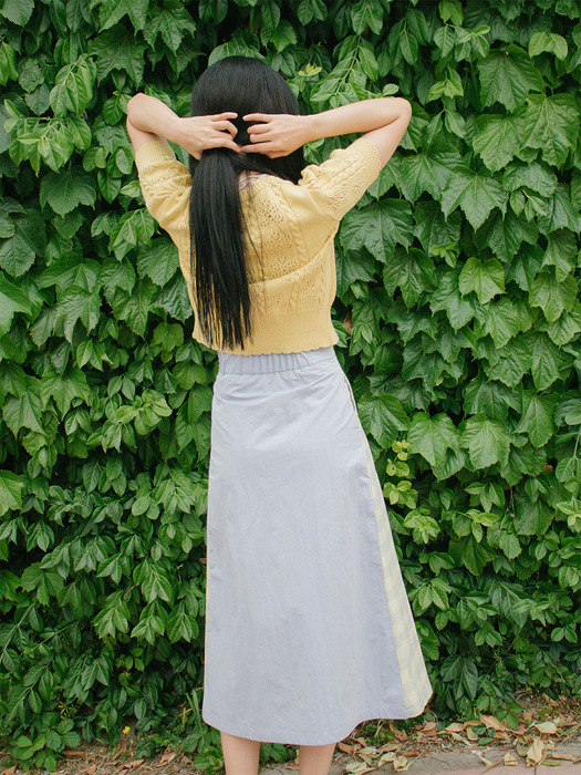 Dandelion Skirt  (Custard, Light Delphinium)