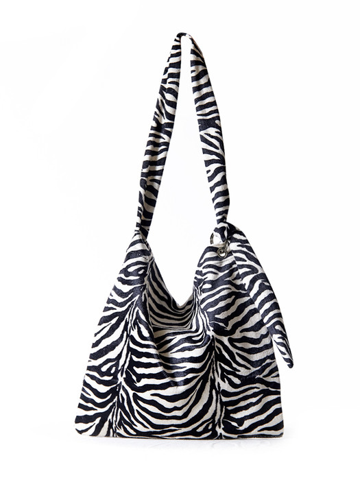 O-ring Pointed Shoulder Bag (Zebra)