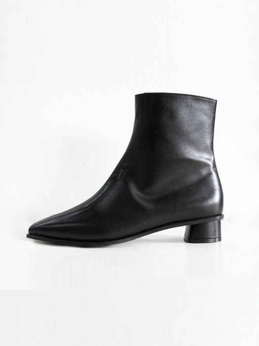 Part Pointed Basic Ankle Boots_3 Height_CBBT35_BLACK