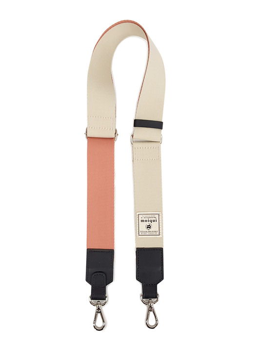 moi_wide strap(cream/peach)