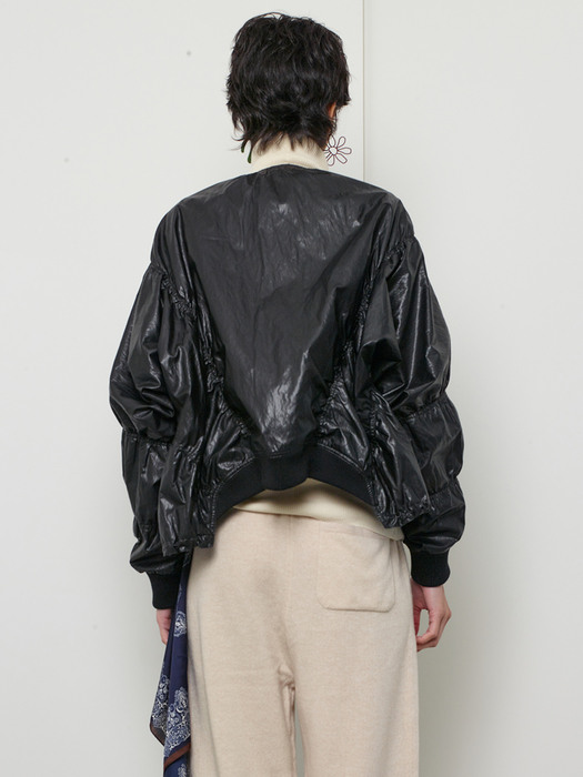 eco leather jumper (black)