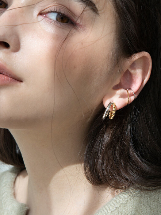 plain twist earrings