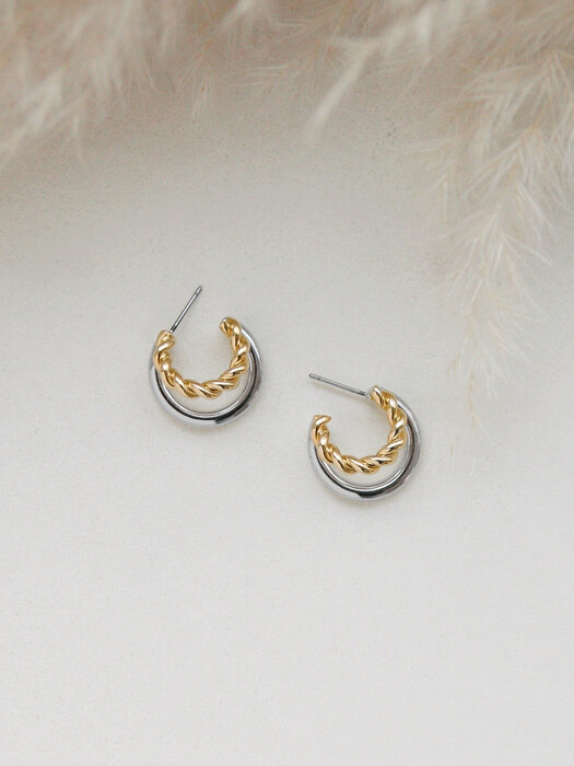 plain twist earrings