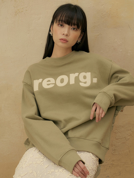 REORG EMBROIDERY SWEATSHIRTS KHAKI