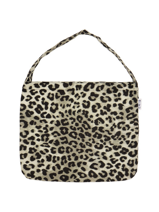 NEW LEOPARD CORDUROY ECO BAG-GRAY