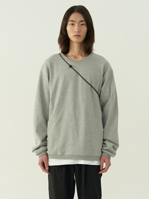 Reconnect Ordinary Loose Fit Sweat Shirts_Melange