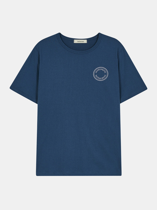 short sleeve logo t-shirts (blue)