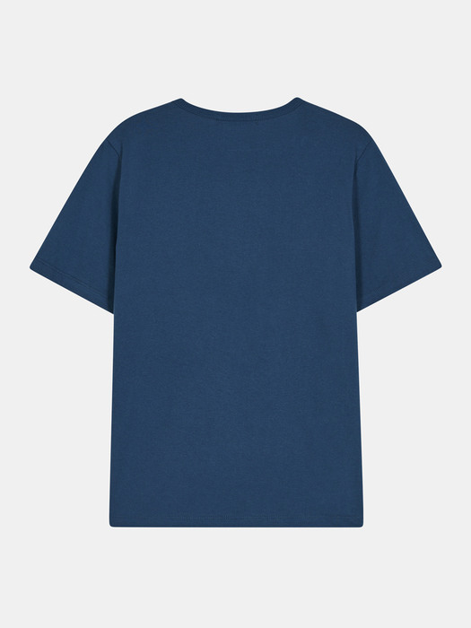 short sleeve logo t-shirts (blue)