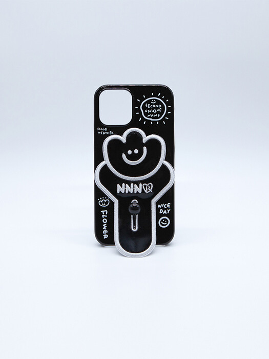 SUN CASE FLOWER PATCH BLACK