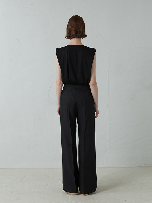Pleated Wide-Leg Trousers (JUSS210-15)