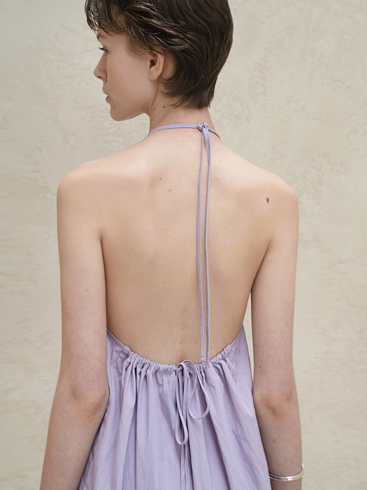 Halter-Neck Dress - Lavender