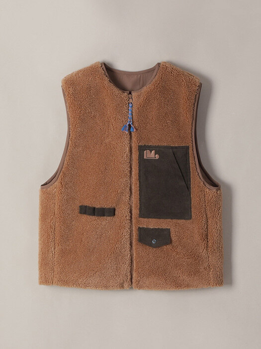 Eco-fur Zipup Vest_LQVAW20200CMX