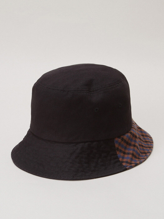 Check-cotton bucket hat_L7RAW20120BKX