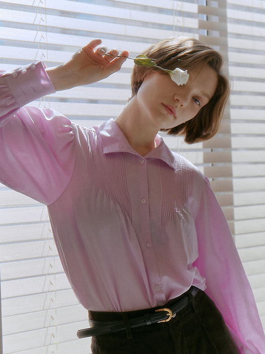 Amelie Pintuck Blouse_Pink