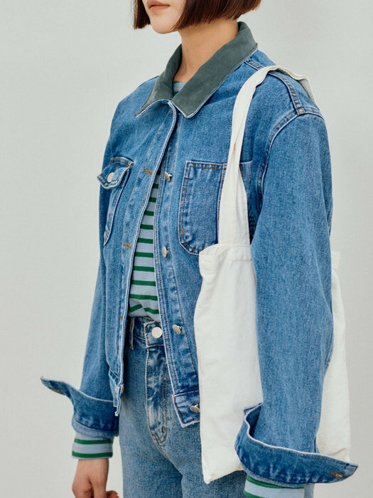 denim jacket  with deep sea