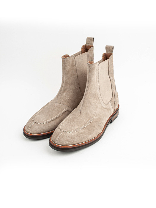 COW SUEDE U - TIP CHELSEA BOOTS