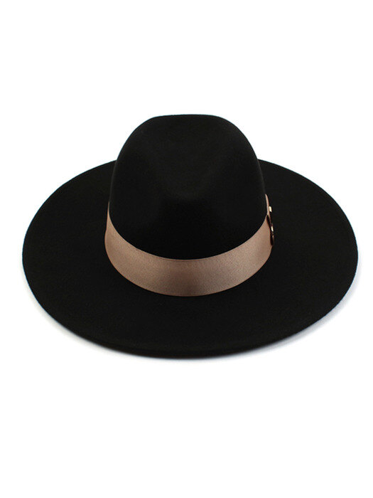 Thunder Beige Line Wool Fedora 울페도라