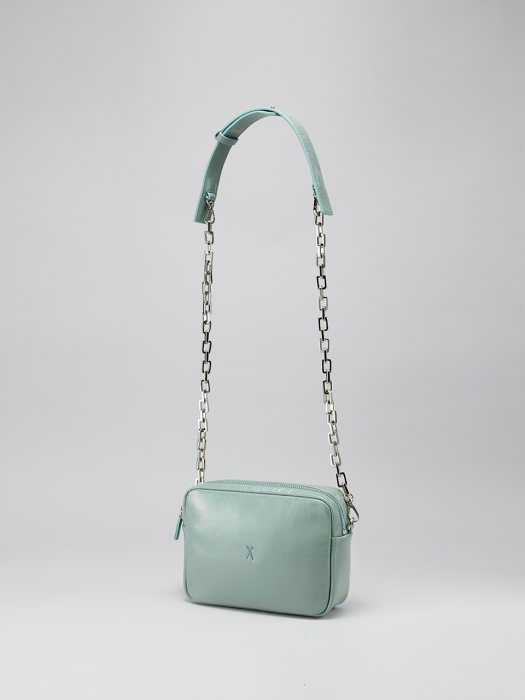 OZ Mini Square Bag With Chain Iceberg Green