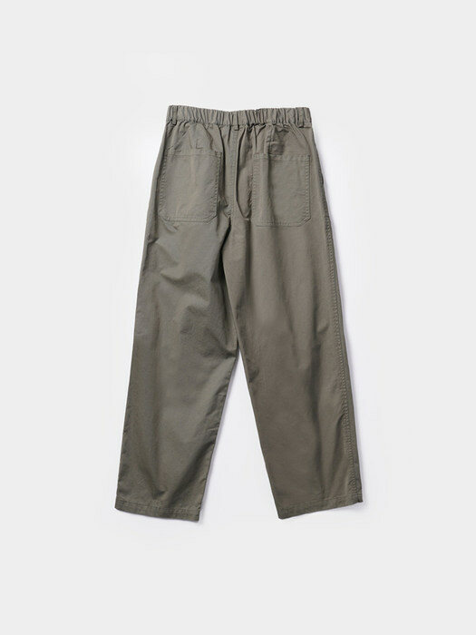 CITY COTTON PIN-TUCK TROUSER (OLIVE)