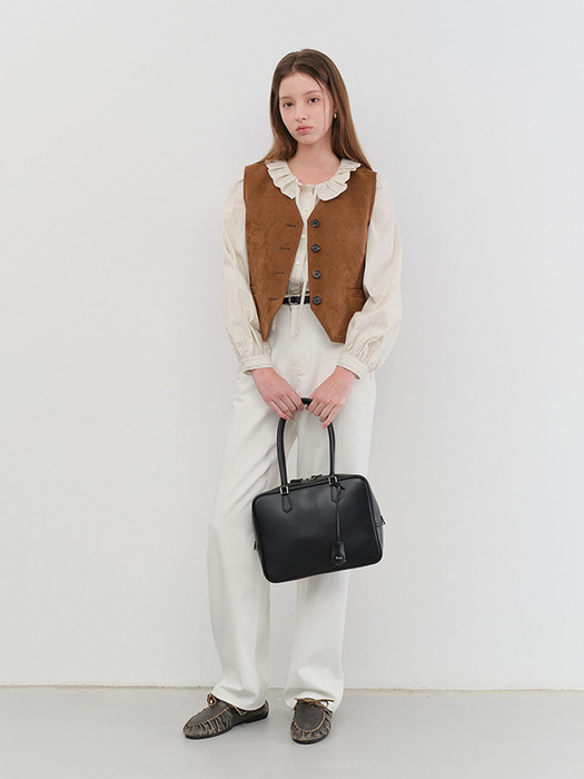 CLASSIC 28 LEATHER BAG BLACK_UDBA5F201BK