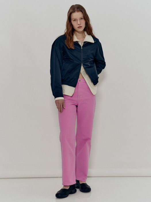 Straight fit cotton pants - PINK (HSPA2BH72P2)