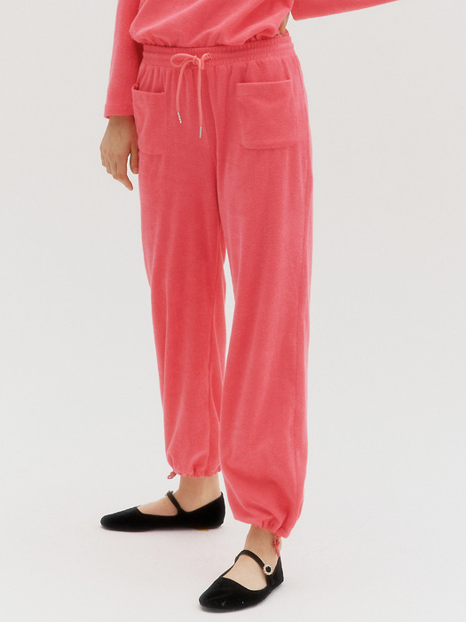 Terry sweat pants - Pink