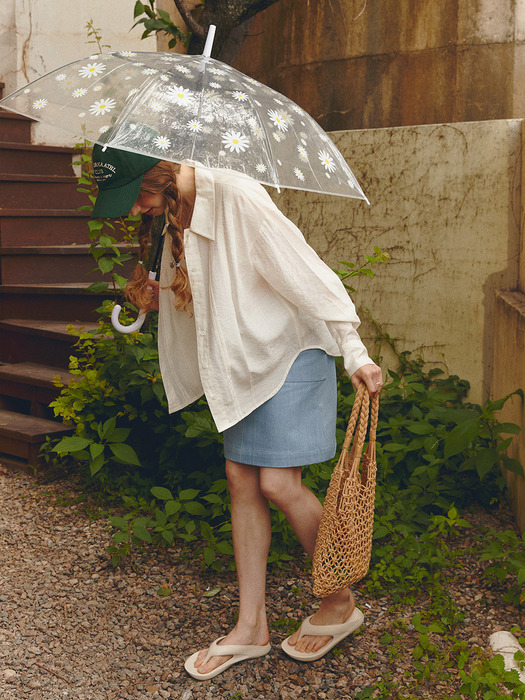 PINTUCK COLLAR BLOUSE(sand ivory)