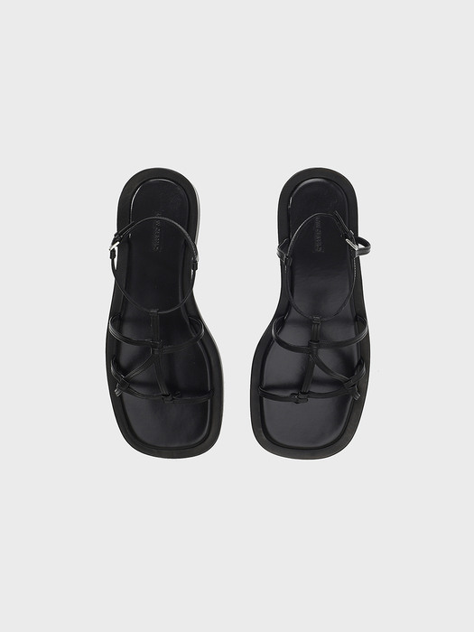 22SS MIDDLE STRAP SANDAL - BLACK