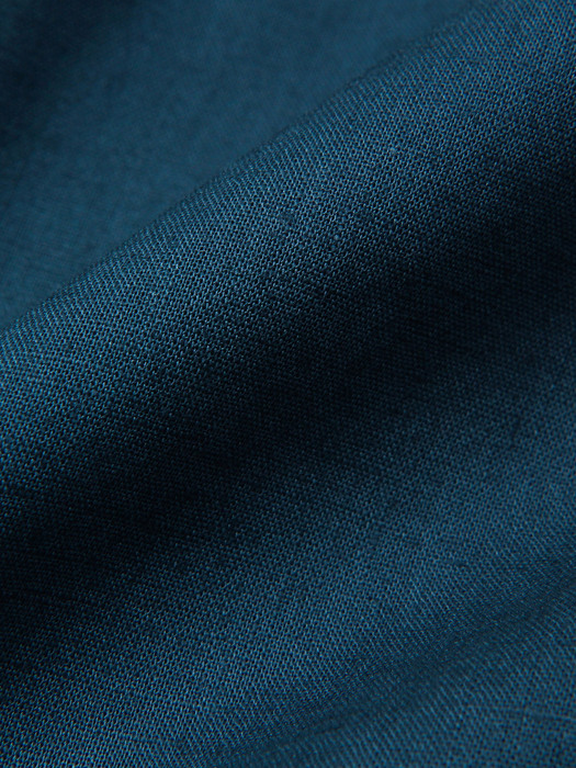 [린넨]뉴 컬러 스탠다드 스티치 셔츠 S90 다크 틸 블루