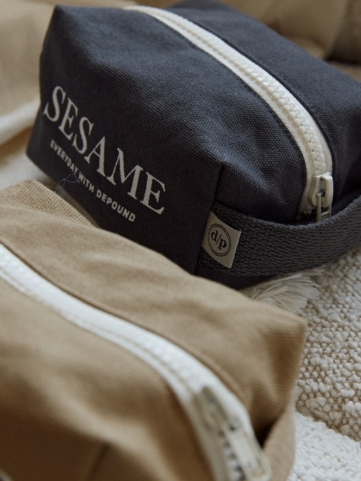 [리퍼브]utility pouch (S) - sesame