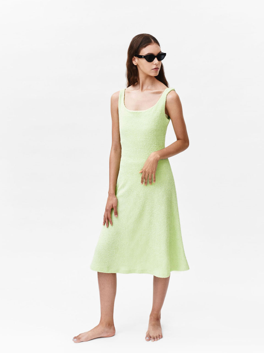 LIME COCO TOWELLING DRESS