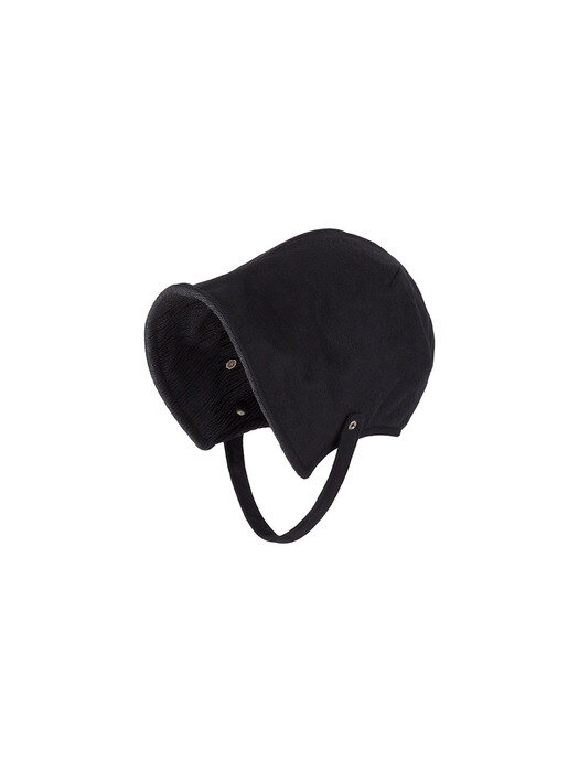 Reversible Strap Bonnet - Black